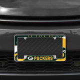 Rico Industries NFL  Green Bay Packers Wave 12" x 6" Chrome License Plate Frame-1