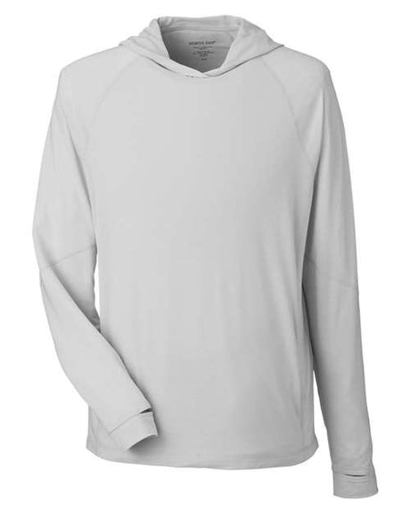 North End Men's JAQ Stretch Performance Hooded Long Sleeve T-Shirt-1