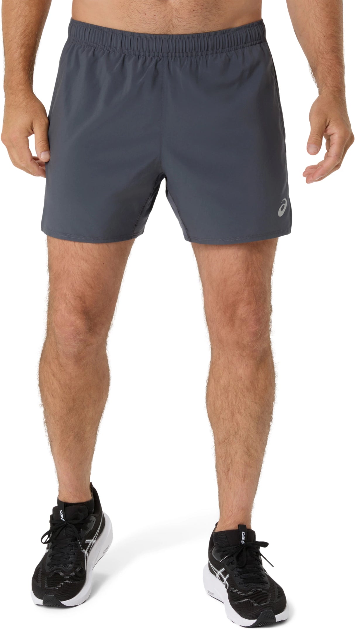Asics Men's Silver 5-Inch Shorts-1