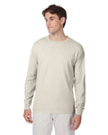 Hanes Men's Beefy-T 100% Cotton Long Sleeve T-Shirt 5186 Mens Apparel Shirts & Tops