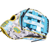 Rawlings Heart of the Hide Colorsync Blue Splatter 12.25" Baseball Glove-5