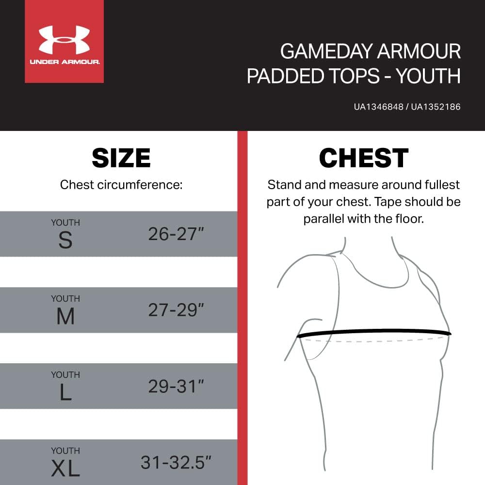 Under Armour Youth Gameday Armour Pro 5-Pad Top