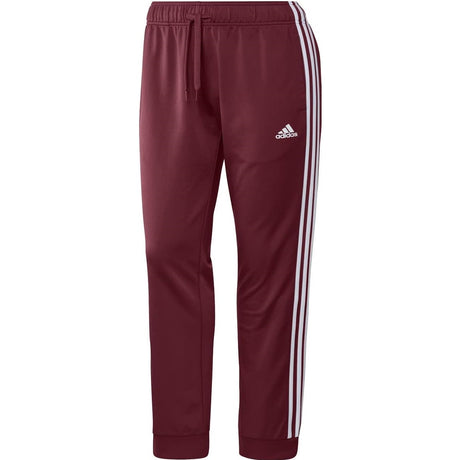 adidas Women's Tricot Slim Tapered 3-Stripe Track Pants Plus Size adidas
