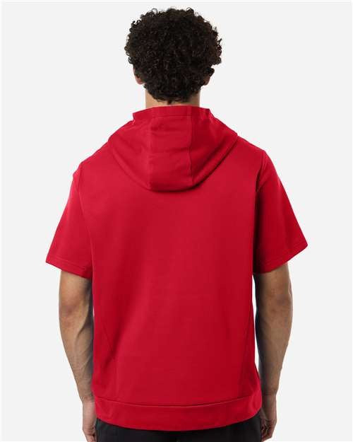Team 365 Men's Squad Tech Fleece Hooded Short-Sleeve Sweatshirt-5