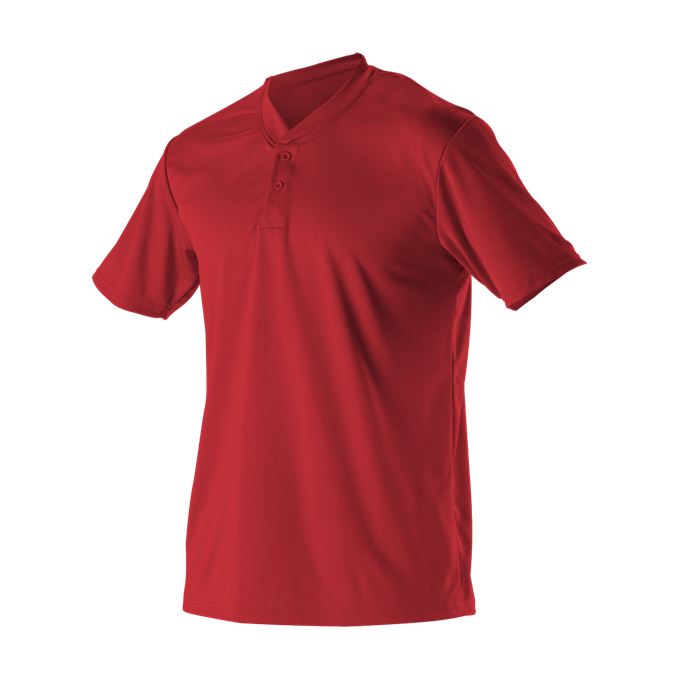 Alleson Youth Baseball 2 Button Henley Jersey Alleson