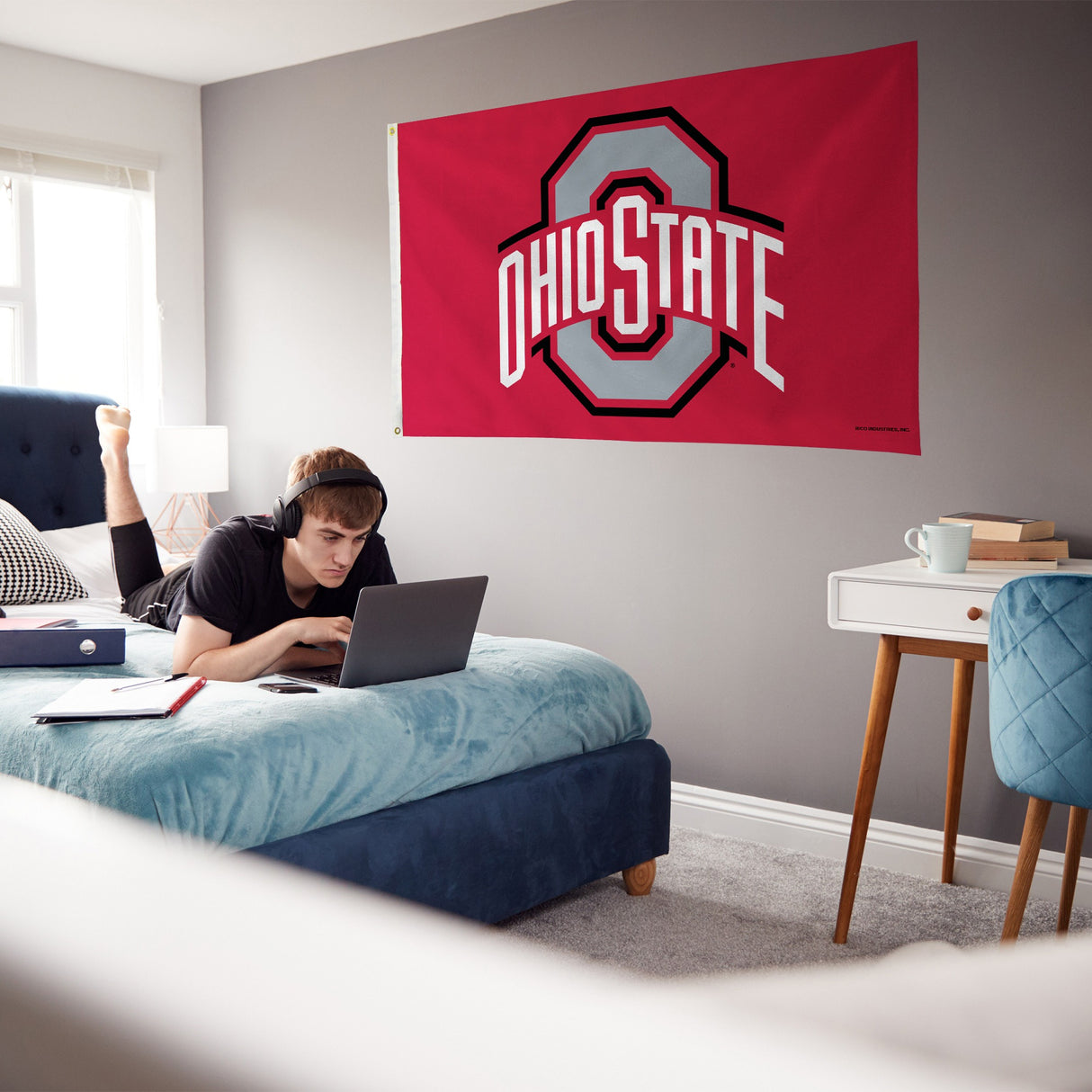 Rico Industries NCAA Ohio State Buckeyes Standard 3' x 5' Banner Flag-3