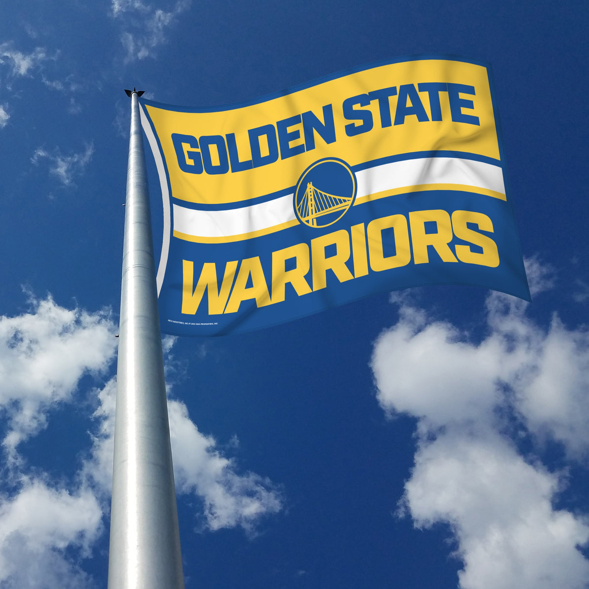 Rico Industries NBA  Golden State Warriors Bold 3' x 5' Banner Flag-2