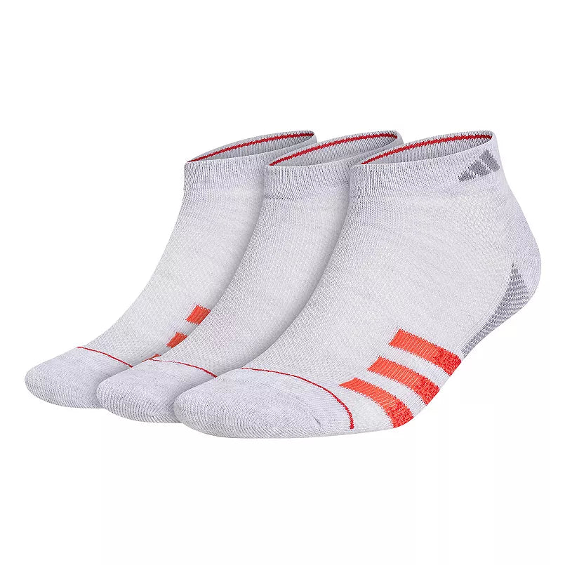 adidas Men's Superlite Stripe 3 3-Pack Low Cut Socks