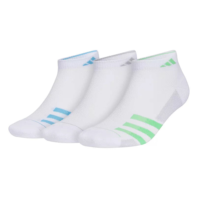 adidas Men's Superlite Stripe 3 3-Pack Low Cut Socks