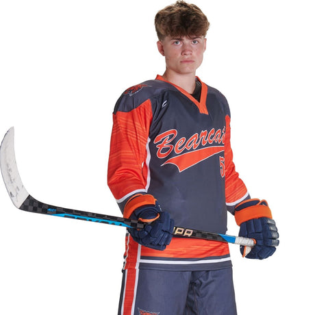 Custom Keyhole Neck Hockey Jersey Team Ice Hockey Jerseys