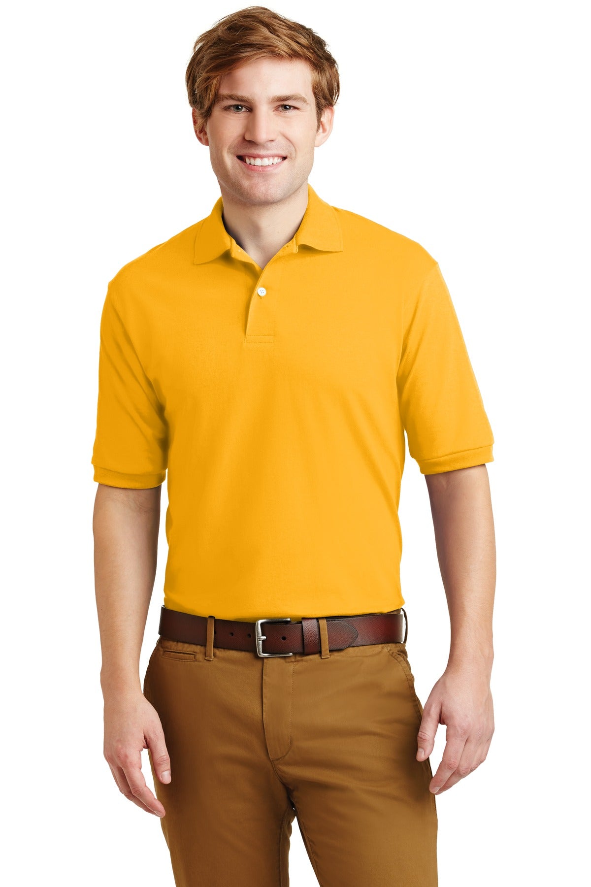 Jerzees Men's - SpotShield 5.4-Ounce Jersey Knit Sport Shirt. 437M JERZEES
