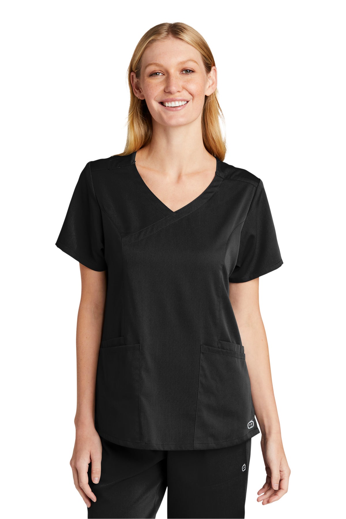 WonderWink Women's Premiere Flex Mock Wrap Top. WW4268