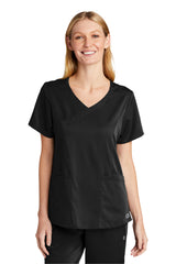 WonderWink Women's Premiere Flex Mock Wrap Top. WW4268