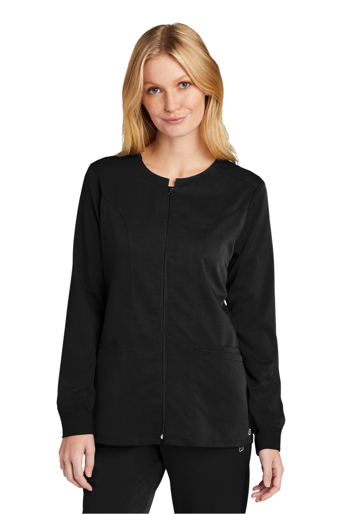 WonderWink Women's Premiere Flex Full-Zip Scrub Jacket. WW4088