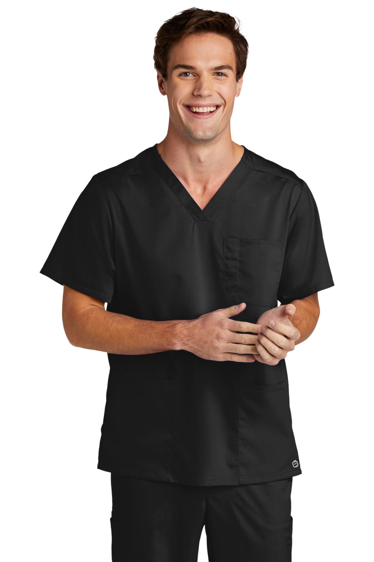 WonderWink Men's Premiere Flex V-Neck Top. WW5068