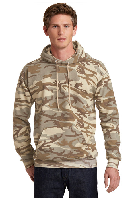 Port & Company Men's Core Fleece Camo Pullover Hooded Sweatshirt. PC78HC Port & Company
