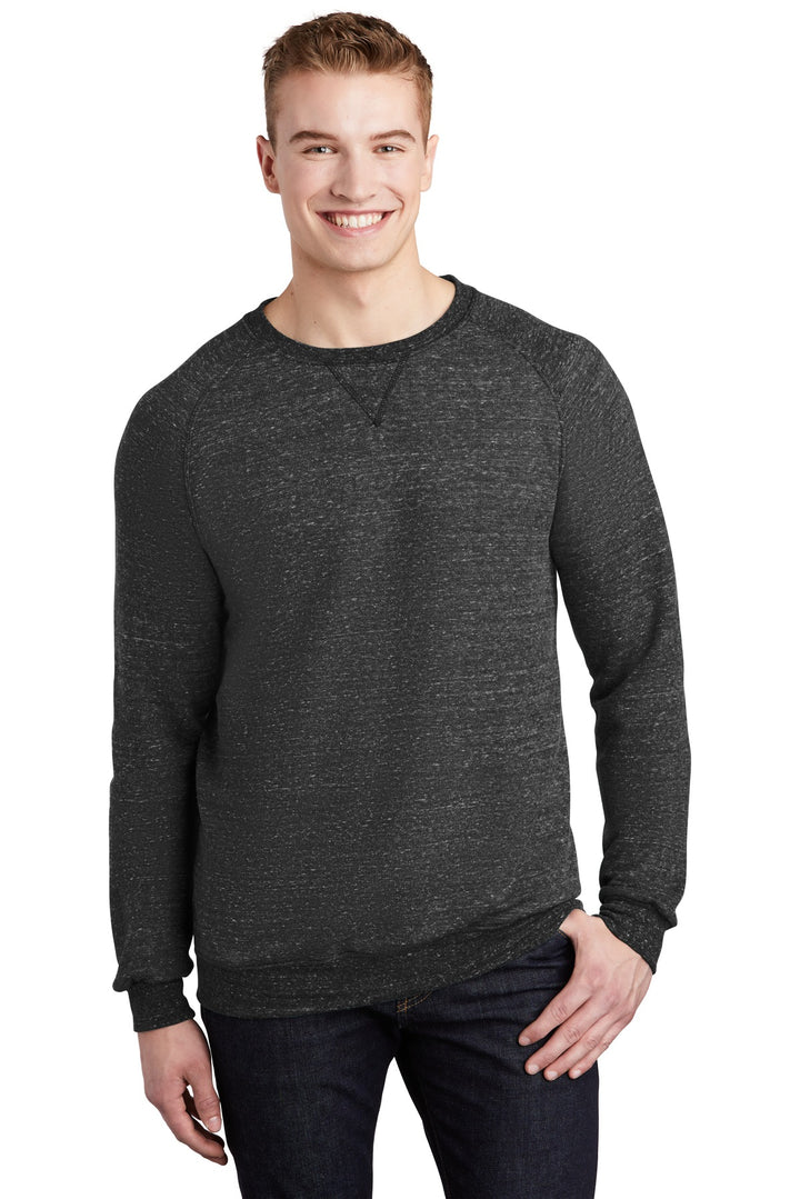 JERZEES Men's Snow Heather French Terry Raglan Crew Sweatshirt 91M JERZEES