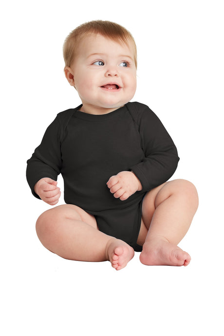 Rabbit Skins Infant Long Sleeve Baby Rib Bodysuit Rabbit Skins