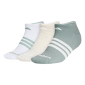 adidas Women's Cushioned 3-Stripe 4.0 3-Pack No Show Sock Unisex Accessories Socks