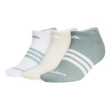 adidas Women's Cushioned 3-Stripe 4.0 3-Pack No Show Sock Unisex Accessories Socks