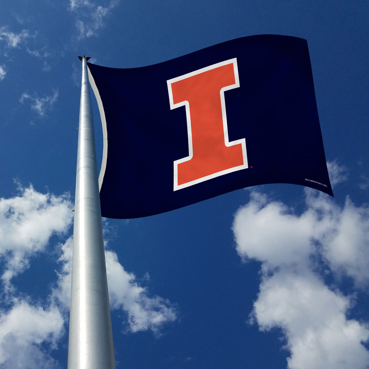 Rico Industries NCAA Illinois Fighting Illini Standard 3' x 5' Banner Flag-2
