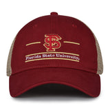 The Game Headwear Florida State Split Bar Trucker Hat