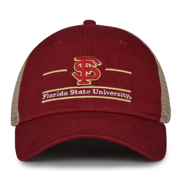 The Game Headwear Florida State Split Bar Trucker Hat