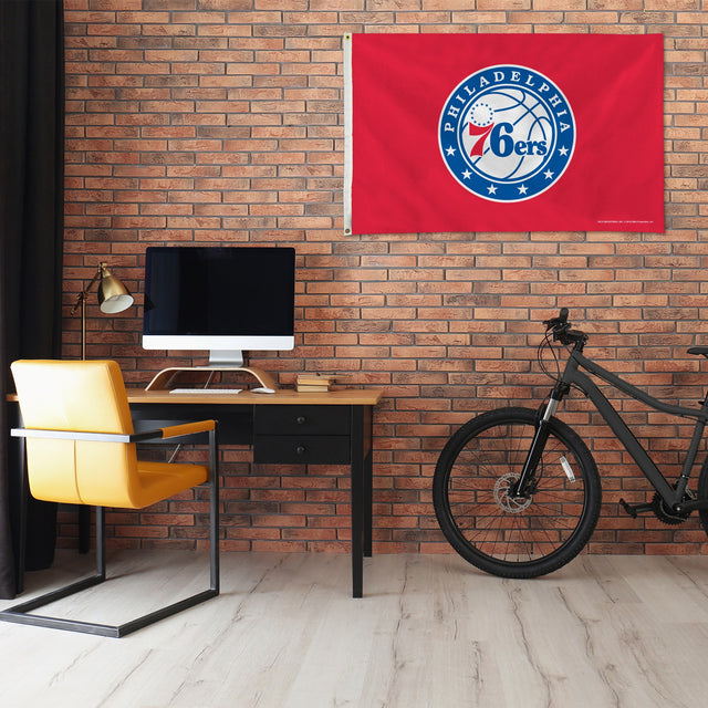Rico Industries NBA  Philadelphia 76ers Standard 3' x 5' Banner Flag-1