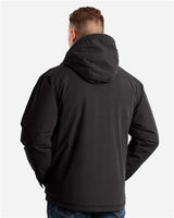 Berne Apparel Men's Highland Quilt-Lined Micro-Duck Hooded Jacket-2