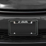 Rico Industries NHL  New York Rangers Black 12" x 6" Chrome License Plate Frame-1