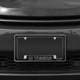 Rico Industries NCAA Auburn Tigers Black 12" x 6" Chrome License Plate Frame-1