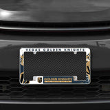 Rico Industries NHL  Vegas Golden Knights Primary 12" x 6" Chrome License Plate Frame-1