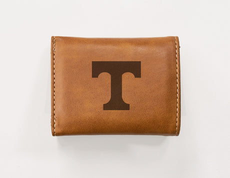 Rico Industries NCAA Tennessee Volunteers  Laser Engraved Faux Leather Trifold Wallet-1