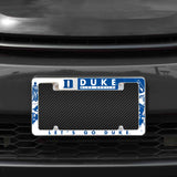 Rico Industries NCAA Duke Blue Devils Standard 12" x 6" Chrome License Plate Frame-1