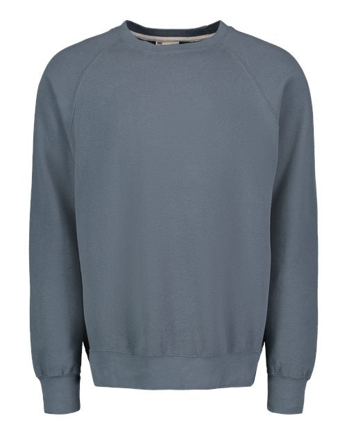 MV Sport Men's Vintage Fleece Raglan Crewneck Sweatshirt-1