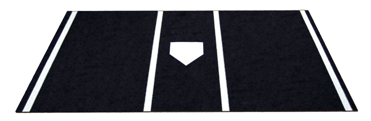 Trigon Sports Baseball ProTurf Home Plate Mat - 6'x12' Black