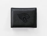 Rico Industries NFL  Jacksonville Jaguars  Laser Engraved Faux Leather Trifold Wallet-1
