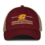 The Game Headwear Central Michigan Split Bar Trucker Hat