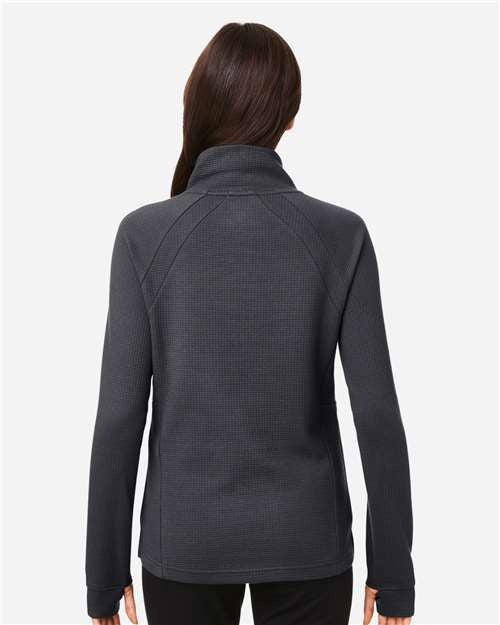 North End Women's Rhythm Waffle Cross-Neck Pullover-5
