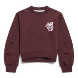 New Balance Girls' Rooted Floral Cropped Crew-1