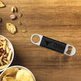 Rico Industries NCAA Texas Longhorns Black Laser Engraved Bar Blade-2
