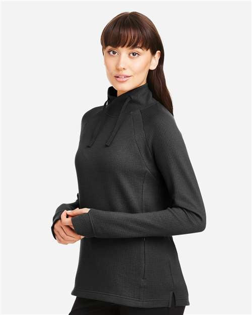 North End Women's Rhythm Waffle Cross-Neck Pullover-4