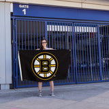 Rico Industries NHL  Boston Bruins Standard 3' x 5' Banner Flag-4