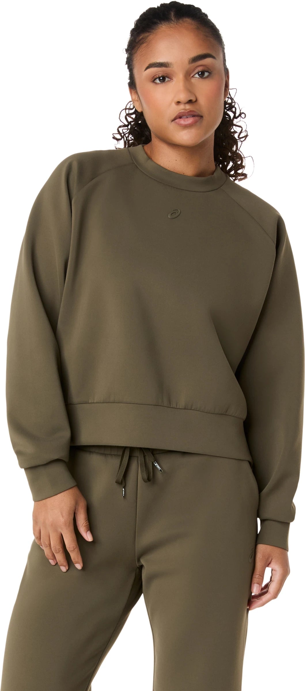 Asics Women's Nagino Refined Texture Sweat Top-1