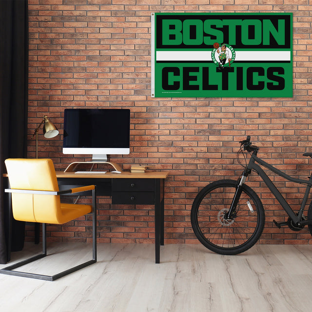 Rico Industries NBA  Boston Celtics Bold 3' x 5' Banner Flag-1