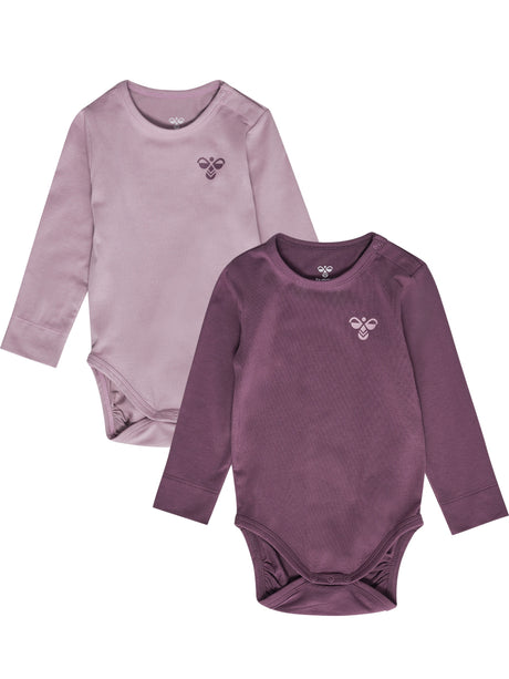 hummel Youth Mini 2-Pack Bodysuit Long Sleeve-1