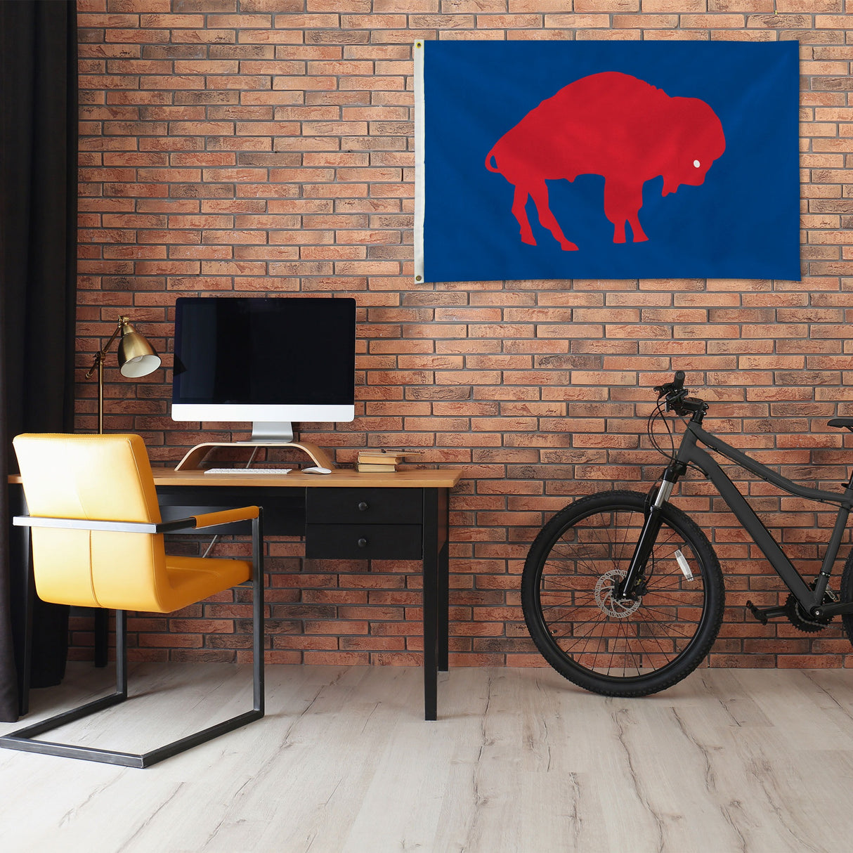 Rico Industries NFL  Buffalo Bills Blue 3' x 5' Banner Flag-1