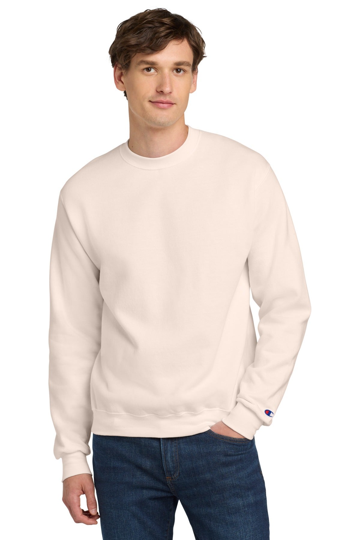 Champion Men's Powerblend Crewneck Sweatshirt Mens Apparel Sweatshirts & Fleece