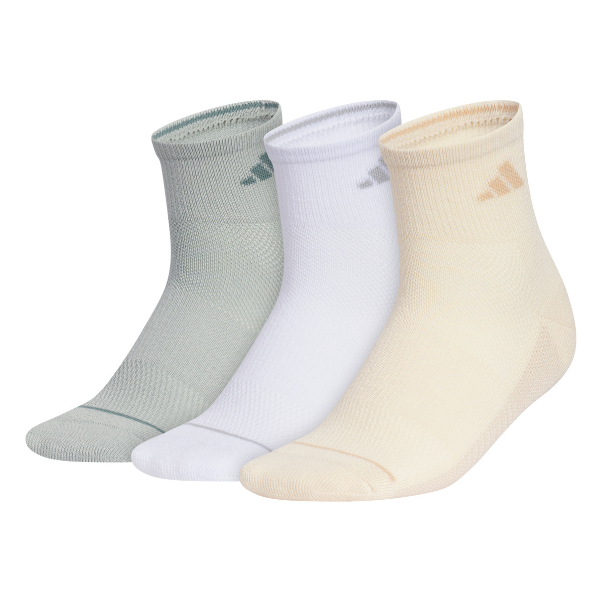 adidas Women's All Day Training 3-Pack Quarter Sock Unisex Accessories Socks