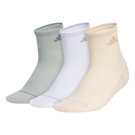 adidas Women's All Day Training 3-Pack Quarter Sock Unisex Accessories Socks